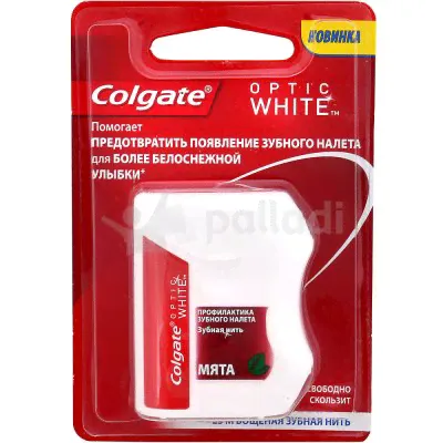 Зубная нить Colgate Optic White с ароматом мяты 25м-0