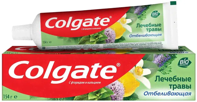 Зубная паста Colgate Лечебные травы Отбеливающая, 100 мл-1