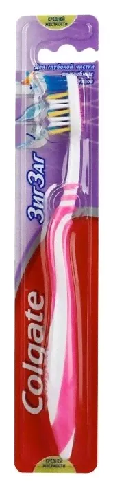 Colgate Зубная щетка "ЗигЗаг" средней жесткости-1