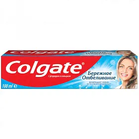 Зубная паста Colgate "Бережное отбеливание", 100мл (7891024188279)-0