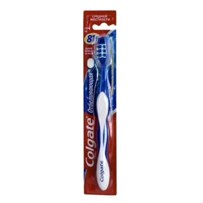 Colgate Зубная щетка Отбеливающая средняя-0