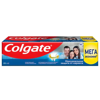 Зубная паста Colgate 150 мл максимальная защита от кариеса свежая мята-0