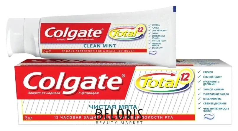 Colgate Зубная паста Total 12 Чистая мята