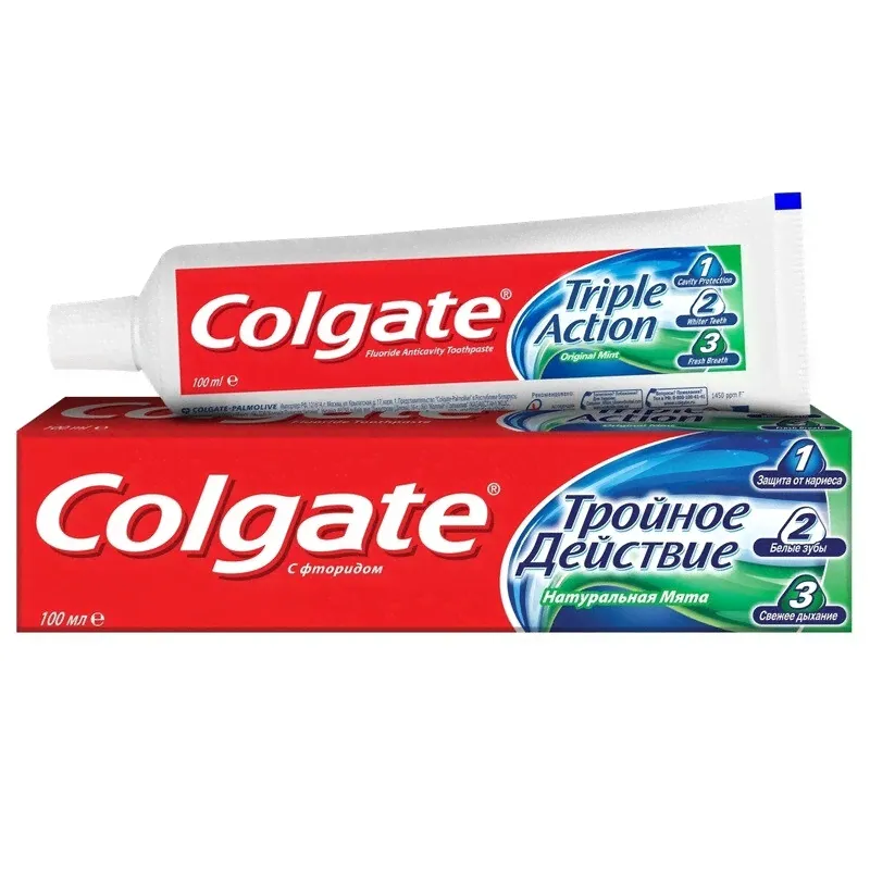 Зубная паста Colgate Тройное действие 100 мл, 351075-0