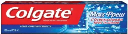 Colgate зубная паста Макс фреш 100мл Взрывная мята-0