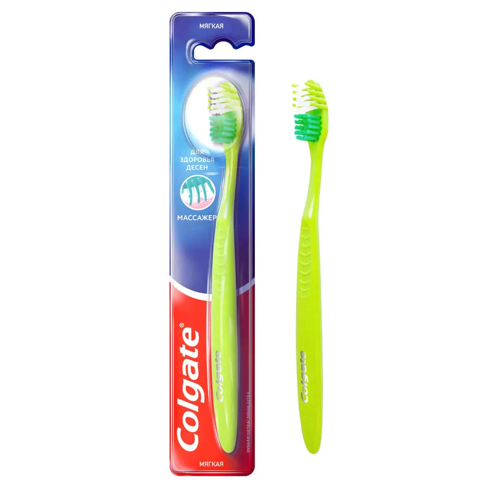 Colgate зубная щетка массажер мягкая-0