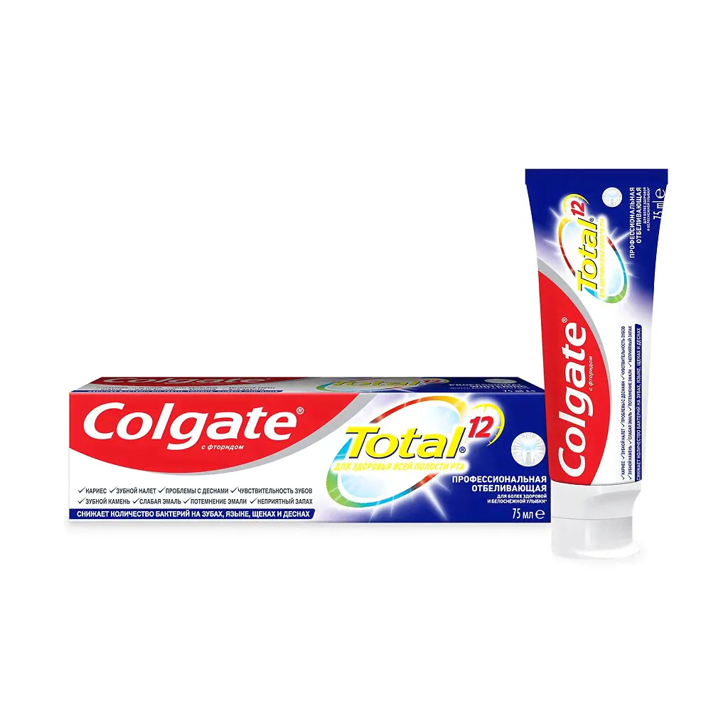 Зубная паста "Colgate" Total Профессиональная отбеливающая-0