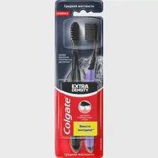 Зубная щетка COLGATE Extra density, средняя жесткость, 2шт