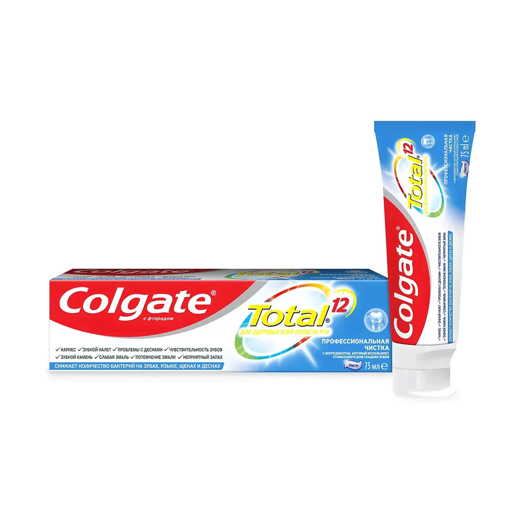 Зубная паста "Colgate" Total 12 Профессиональная чистка