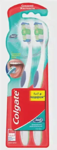 Colgate 360 суперчистота Щетка зубная средняя