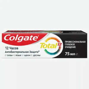Зубная паста Colgate Total 12 с углем 75мл